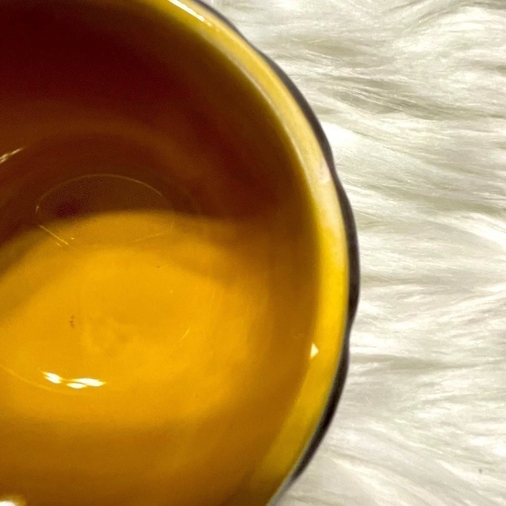 Ceramic Bowl Brown & Yellow Small - Picture 4 of 7